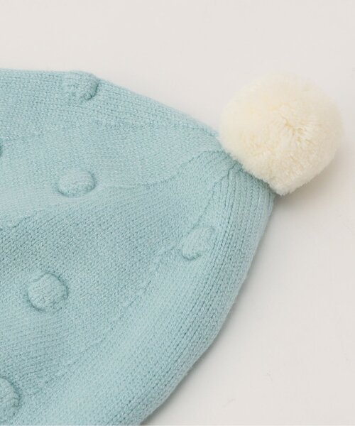 apres les cours（アプレレクール）の「とんがりベビーニット帽（ニットキャップ/ビーニー・キッズ・ミント/ピンク・48）」の15枚目の写真