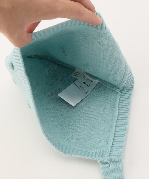 apres les cours（アプレレクール）の「とんがりベビーニット帽（ニットキャップ/ビーニー・キッズ・ミント/ピンク・48）」の17枚目の写真