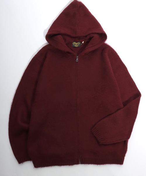 HUOSTON MOHAIR TUUCH ZIP PARKA / мохер‑нитшип зип‑парка мужская, редизайн, унисекс