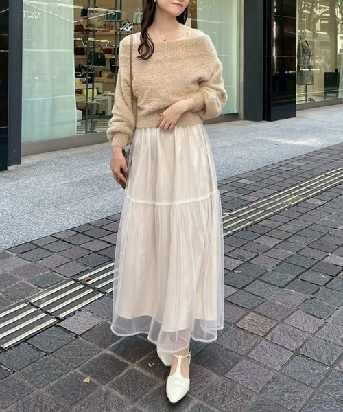 セール】【WEB限定】M/Lサイズ展開/全骨格優勝ニットセットワンピ