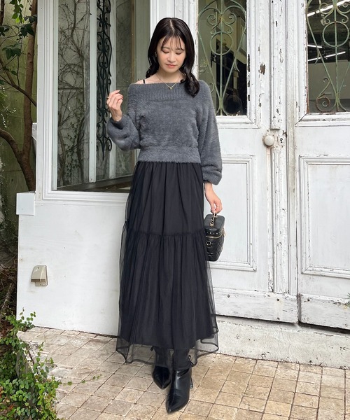 ナイスクラップ 全骨格優勝ニットセットワンピ セール】【WEB限定】M/Lサイズ展開/全骨格優勝ニットセットワンピ