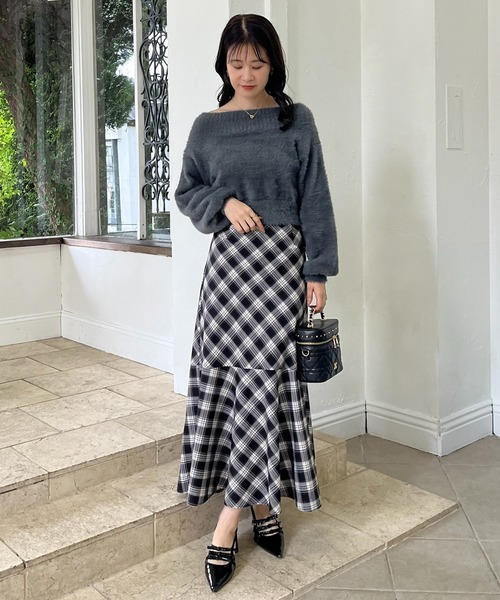 セール】【WEB限定】M/Lサイズ展開/全骨格優勝ニットセットワンピ