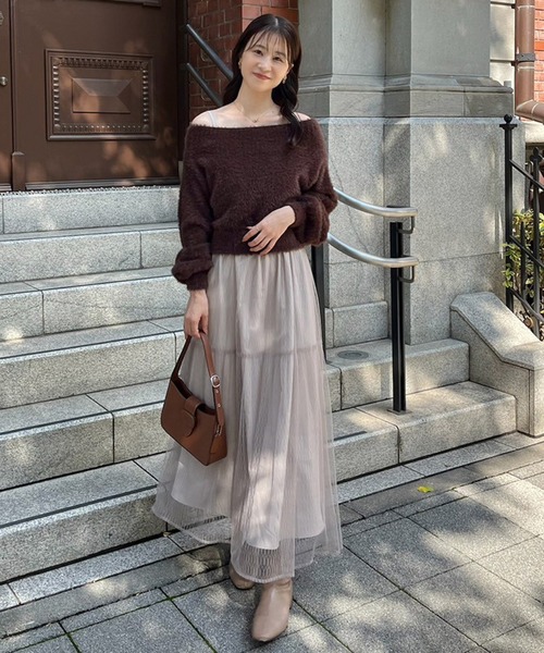 セール】【WEB限定】M/Lサイズ展開/全骨格優勝ニットセットワンピ