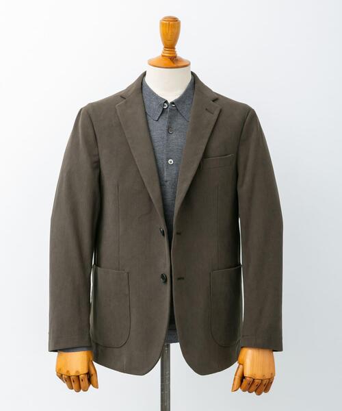 URBAN RESEARCH DOORS（アーバンリサーチドアーズ）の「LIFE STYLE TAILOR　コーデュロイコンフォータブルジャケット（スーツジャケット・メンズ・オリーブ/グレー系その他/ブラウン・MEDIUM/X-LARGE/SMALL/LARGE）」の4枚目の写真