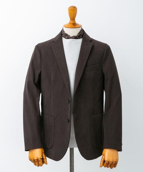 URBAN RESEARCH DOORS（アーバンリサーチドアーズ）の「LIFE STYLE TAILOR　コーデュロイコンフォータブルジャケット（スーツジャケット・メンズ・オリーブ/グレー系その他/ブラウン・MEDIUM/X-LARGE/SMALL/LARGE）」の12枚目の写真