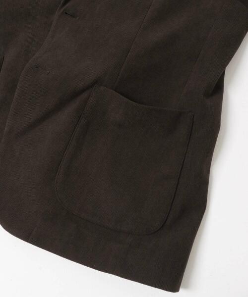 URBAN RESEARCH DOORS（アーバンリサーチドアーズ）の「LIFE STYLE TAILOR　コーデュロイコンフォータブルジャケット（スーツジャケット・メンズ・オリーブ/グレー系その他/ブラウン・MEDIUM/X-LARGE/SMALL/LARGE）」の17枚目の写真
