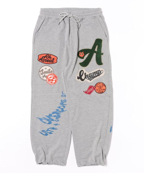 セール】カレッジワッペン付きスウェットパンツ（スウェットパンツ