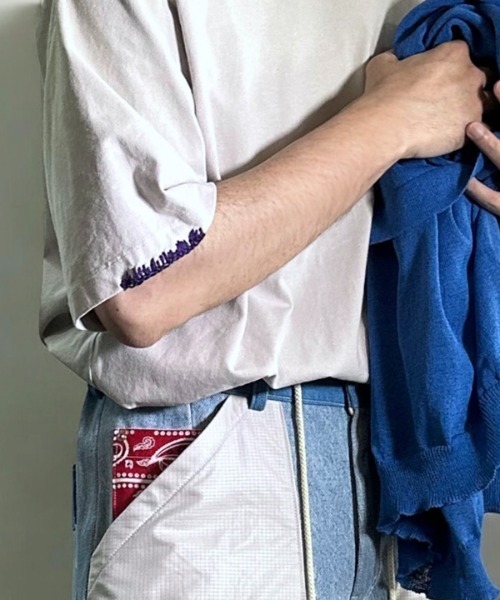 masterkey(マスターキー)の「mt10094-AGING-T Tシャツ(MK26S-C-25)(Tシャツ/カットソー・メンズ・チャコールグレー/レッド/グレイッシュベージュ・2/1)」の5枚目の写真