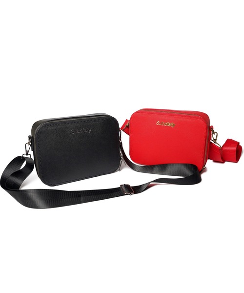 Subciety（サブサエティ）の「Leather shoulder bag（ショルダーバッグ・メンズ・ブラック/レッド・FREE）」の8枚目の写真