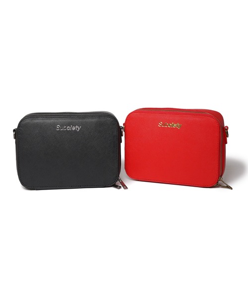 Subciety（サブサエティ）の「Leather shoulder bag（ショルダーバッグ・メンズ・ブラック/レッド・FREE）」の9枚目の写真