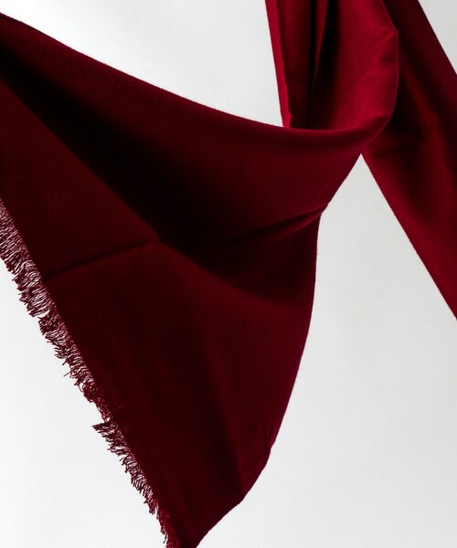 NOLLEY’S（ノーリーズ）の「【SWOLE PANDA/スウォールパンダ】Bamboo Scarf Plain 30（マフラー・メンズ・ブラック/レッド/ネイビー/チャコールグレー・FREE）」の4枚目の写真