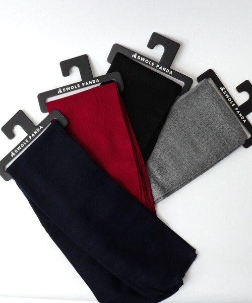 NOLLEY’S（ノーリーズ）の「【SWOLE PANDA/スウォールパンダ】Bamboo Scarf Plain 30（マフラー・メンズ・ブラック/レッド/ネイビー/チャコールグレー・FREE）」の21枚目の写真