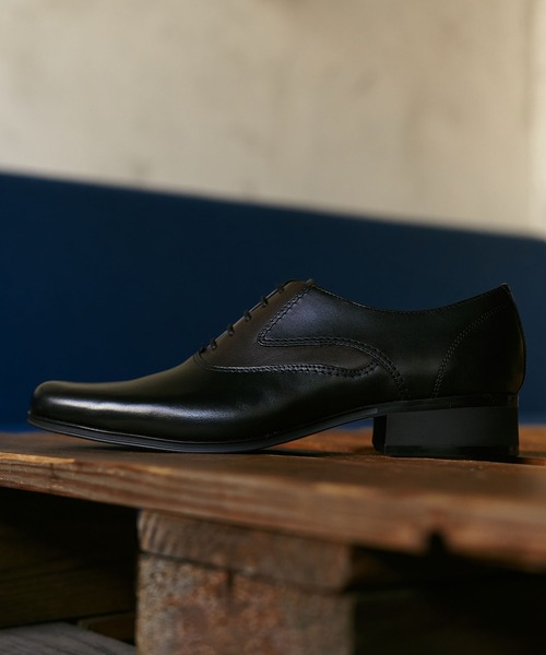 KATHARINE HAMNETT LONDON （キャサリンハムネットロンドン）の「KATHARINE HAMNETT LONDON/キャサリンハムネットロンドン 本革内羽根プレーントゥ（3955）（ドレスシューズ・メンズ・ダークブラウン/ブラック・24.5/25/25.5/26/26.5/27）」の10枚目の写真