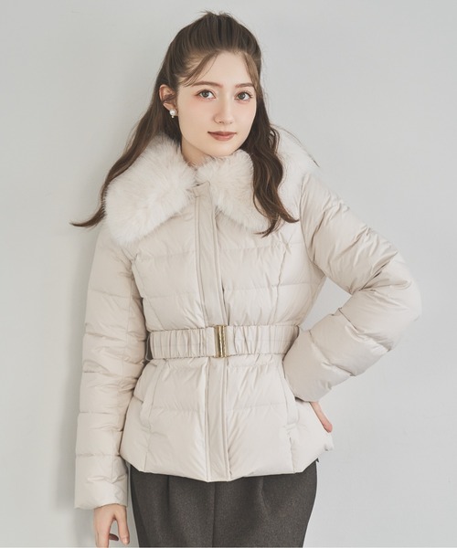 ファー襟取り外しショートダウン（ダウンジャケット/コート）｜SWINGLE