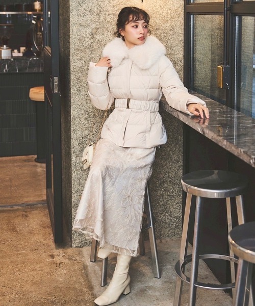 ファー襟取り外しショートダウン（ダウンジャケット/コート）｜SWINGLE