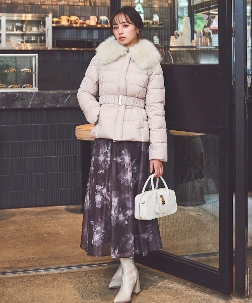 ファー襟取り外しショートダウン（ダウンジャケット/コート）｜SWINGLE