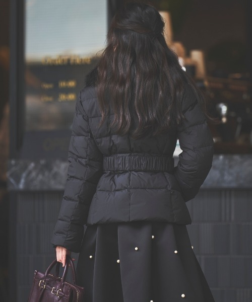 ファー襟取り外しショートダウン（ダウンジャケット/コート）｜SWINGLE