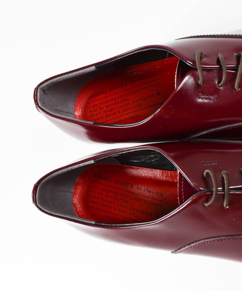chausser（ショセ）の「【KS】【TRAVEL SHOES by chausser/トラベルシューズバイショセ】レザー レースアップ ウエッジソール シューズ（ドレスシューズ・レディース・ワインレッド・36/38）」の7枚目の写真