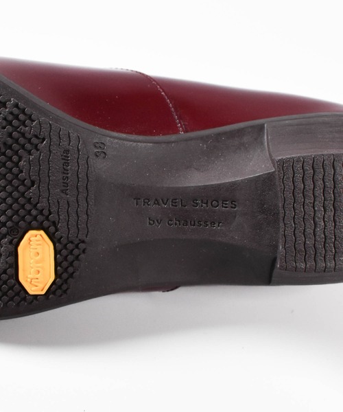 chausser（ショセ）の「【KS】【TRAVEL SHOES by chausser/トラベルシューズバイショセ】レザー レースアップ ウエッジソール シューズ（ドレスシューズ・レディース・ワインレッド・36/38）」の2枚目の写真