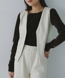 AJUGA.（アジュガ）の「フェルトニットVネックジレ（ベスト）」