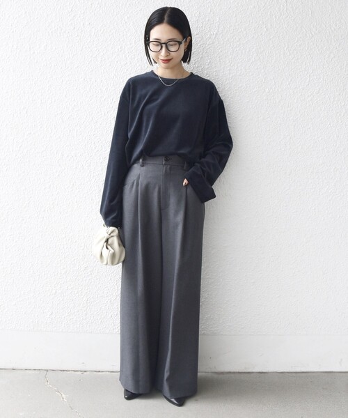 シップス（SHIPS）/〈手洗い可能〉コットン ポリエステル ベロア ワイド スリーブ セール】〈手洗い可能〉コットン ポリエステル ベロア ワイド スリーブ