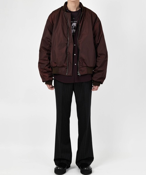 LAD MUSICIAN（ラッドミュージシャン）の「SOLO TWILL MA-1（MA-1・メンズ・ブラック/ワイン系・42/44/46）」の11枚目の写真