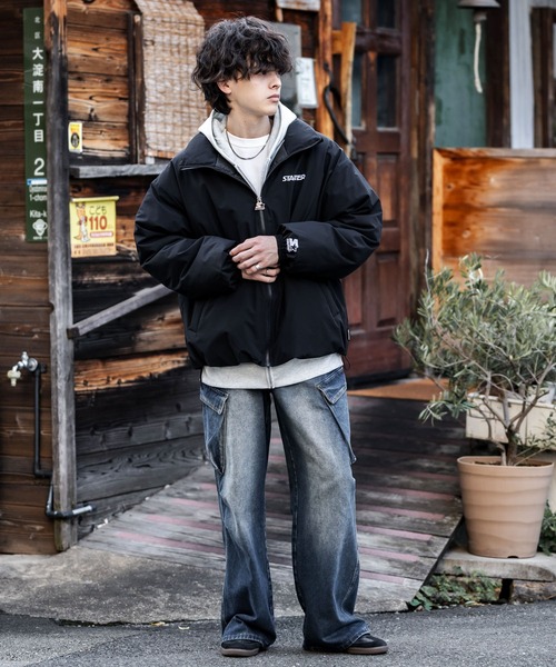 希少カラー☆starter スターター ブルズ ジャケット (M) 90年代 STARTER スターター NBA シカゴ・ブルズ 中綿 ナイロン