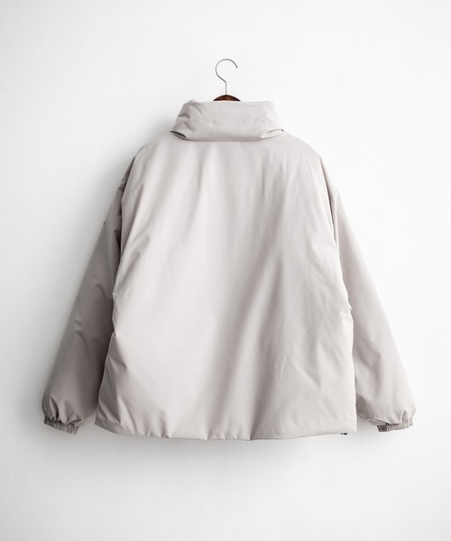STARTER BLACK LABEL(スターターブラックレーベル)の「STARTER BLACK LABEL スターターブラックレーベル タスランファイバー中綿ワンポイントロゴ刺繍スタンドジャケット(ブルゾン・メンズ・チャコール/グレー/カーキ/ブラック・XL/L/M)」の9枚目の写真