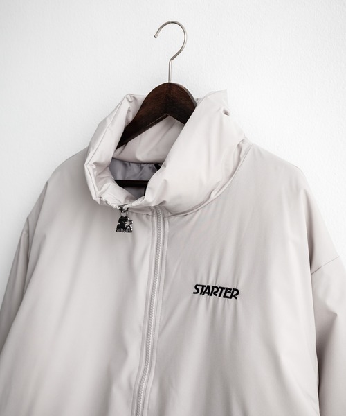 STARTER BLACK LABEL(スターターブラックレーベル)の「STARTER BLACK LABEL スターターブラックレーベル タスランファイバー中綿ワンポイントロゴ刺繍スタンドジャケット(ブルゾン・メンズ・チャコール/グレー/カーキ/ブラック・XL/L/M)」の10枚目の写真