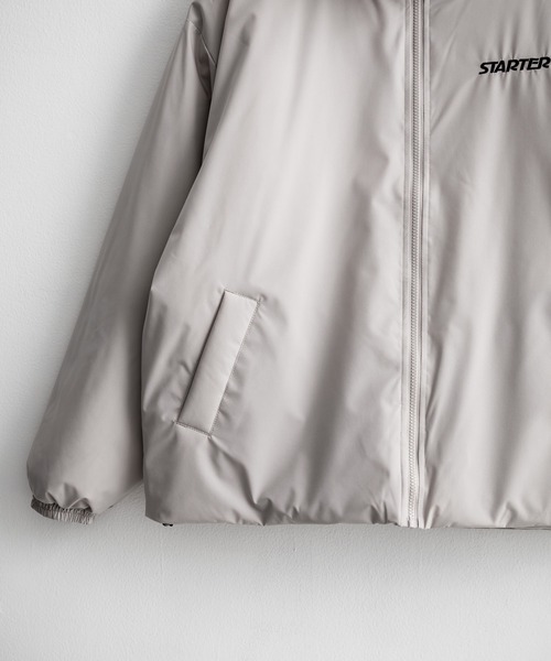 STARTER BLACK LABEL(スターターブラックレーベル)の「STARTER BLACK LABEL スターターブラックレーベル タスランファイバー中綿ワンポイントロゴ刺繍スタンドジャケット(ブルゾン・メンズ・チャコール/グレー/カーキ/ブラック・XL/L/M)」の13枚目の写真