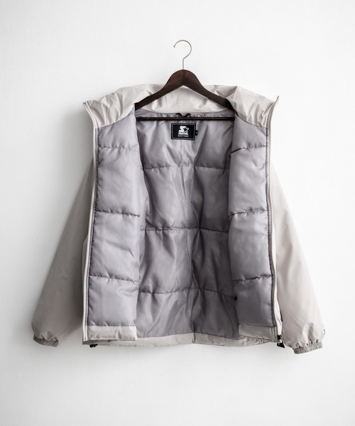 STARTER BLACK LABEL(スターターブラックレーベル)の「STARTER BLACK LABEL スターターブラックレーベル タスランファイバー中綿ワンポイントロゴ刺繍スタンドジャケット(ブルゾン・メンズ・チャコール/グレー/カーキ/ブラック・XL/L/M)」の15枚目の写真