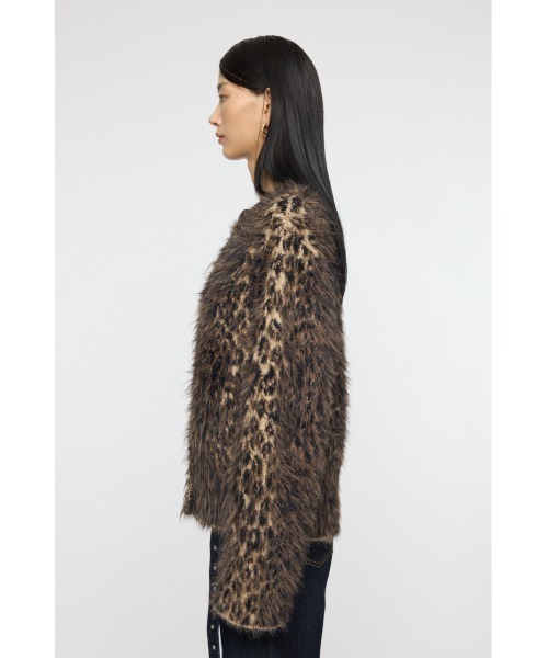MOUSSY（マウジー）の「BRUSHED LEOPARD カーディガン（カーディガン