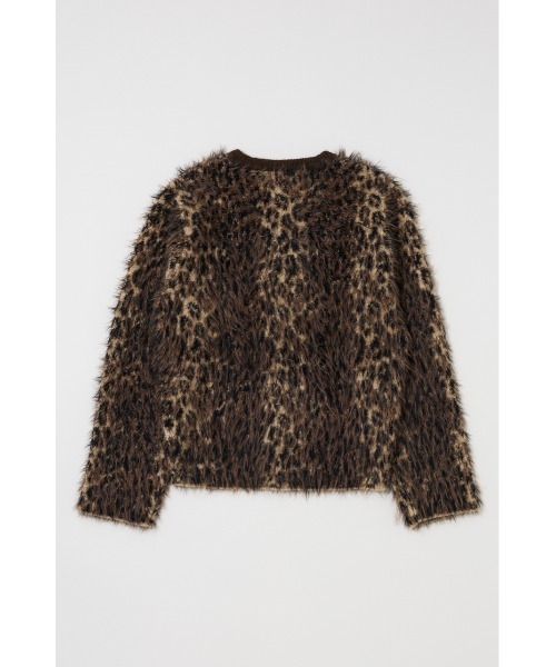 MOUSSY BRUSHED LEOPARDカーディガン MOUSSY（マウジー）の「BRUSHED LEOPARD カーディガン（カーディガン