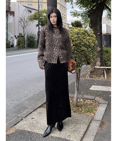 MOUSSY　BRUSHED LEOPARD カーディガン BRUSHED LEOPARD カーディガン｜マウジーの通販｜&mall（アンドモール