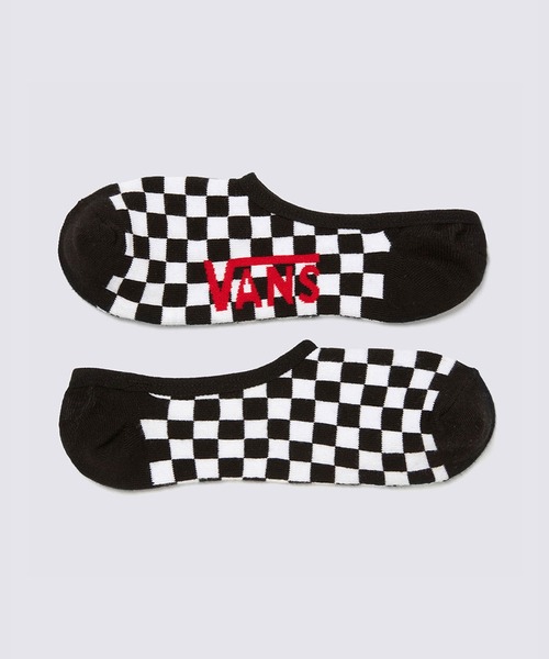 VANS（バンズ）の「クラシック スーパーノーショウソックス / CHECKERBOARD SUPER NO SHOW CHE VN000HKT7051（ソックス/靴下・メンズ・ブラック・MEDIUM/LARGE）」の2枚目の写真