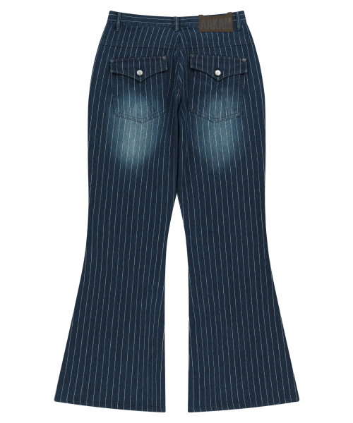 AAKAM(アーカム)の「Striped Flare Denim Pants (Blue)(デニムパンツ・レディース・その他・1/2)」の13枚目の写真