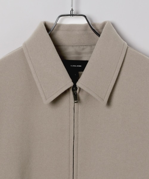 GLOBAL WORK(グローバルワーク)の「ウーリーテックジップブルゾン/595539(ブルゾン・メンズ・ブラック/グレイッシュベージュ・SMALL/MEDIUM/LARGE)」の17枚目の写真