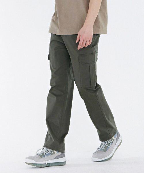 CHASECULT（チェイスカルト）の「男性カーゴ裾ストリングパンツ-CARK2214B0V（スウェットパンツ・メンズ・カーキ・70）」の3枚目の写真
