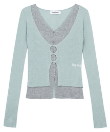 CNVS（ベティ ブープ）の「ベティブープ レイヤード カットアウト ニット_ミント（ニット/セーター）」