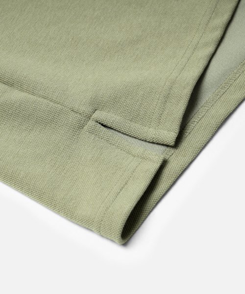 FRIZMWORKS（フリズムワークス）の「COLLAR LAYERED PIQUE SHIRT _ LIGHT KHAKI（ポロシャツ・レディース・その他・LARGE）」の5枚目の写真