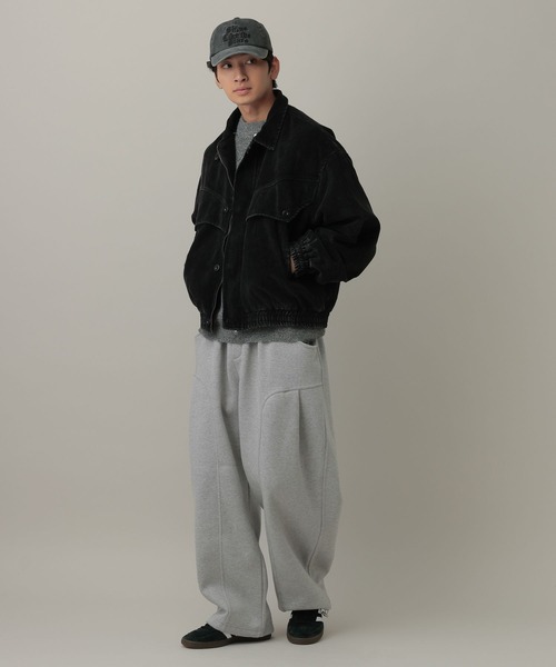 LAND MUSEUM（ランドミュージアム）の「LAND MUSEUM／ラインパンツ（スウェットパンツ・メンズ・ブラック/グレー・FREE）」の14枚目の写真