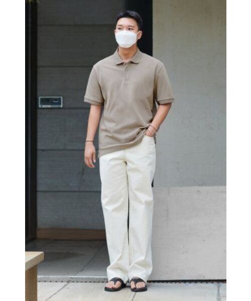 MUSINSA STANDARD（ムシンサスタンダード）の「コントラストステッチレギュラーフィットデニムパンツ[クリーム]（デニムパンツ・メンズ・その他・28/29/32/30/31/33/26/27/40/38/42/36/34）」の14枚目の写真