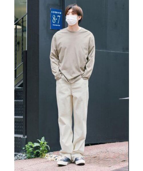 MUSINSA STANDARD（ムシンサスタンダード）の「コントラストステッチレギュラーフィットデニムパンツ[クリーム]（デニムパンツ・メンズ・その他・28/29/32/30/31/33/26/27/40/38/42/36/34）」の20枚目の写真
