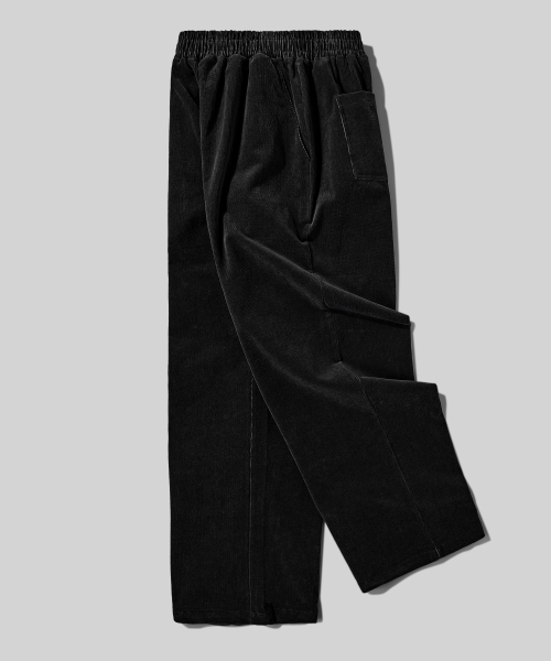 Verdnt（バーダント）の「ベーシックワイドコーデュロイバンディングパンツ[ブラック]（その他パンツ・レディース・その他・LARGE/SMALL/MEDIUM）」の5枚目の写真
