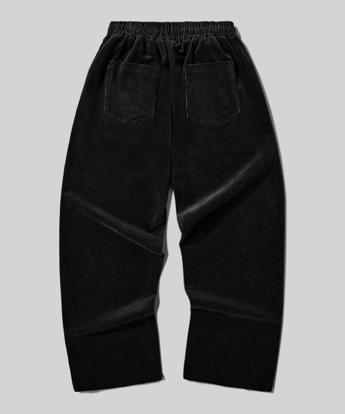 Verdnt（バーダント）の「ベーシックワイドコーデュロイバンディングパンツ[ブラック]（その他パンツ・レディース・その他・LARGE/SMALL/MEDIUM）」の6枚目の写真