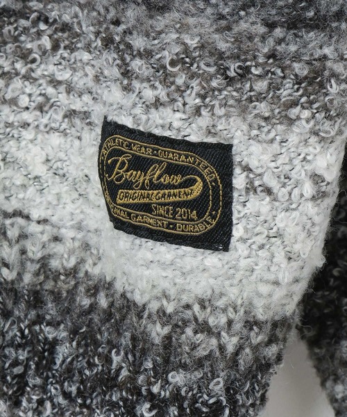 BAYFLOW（ベイフロー）の「ブークレスキッパーニットプルオーバー（ニット/セーター・メンズ・ベージュ/グレー・MEDIUM/LARGE）」の19枚目の写真