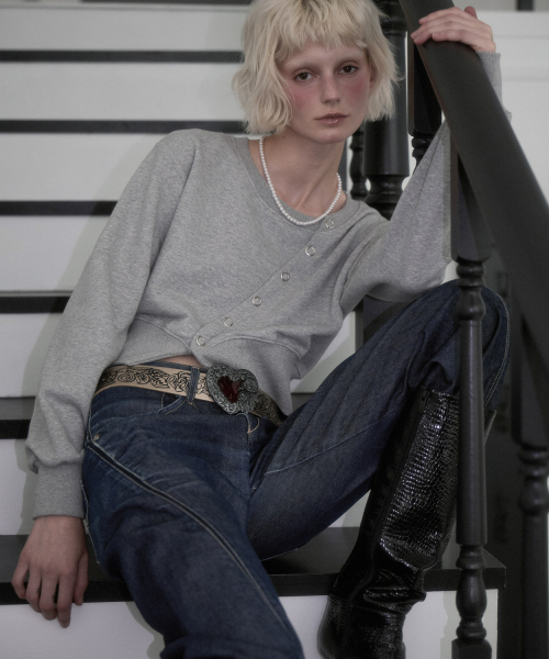 ROSEFRANTZ（ロゼフランツ）の「Eyelet Slit Sweatshirt [Gray]（スウェット・レディース・アッシュグレー・OS）」の12枚目の写真