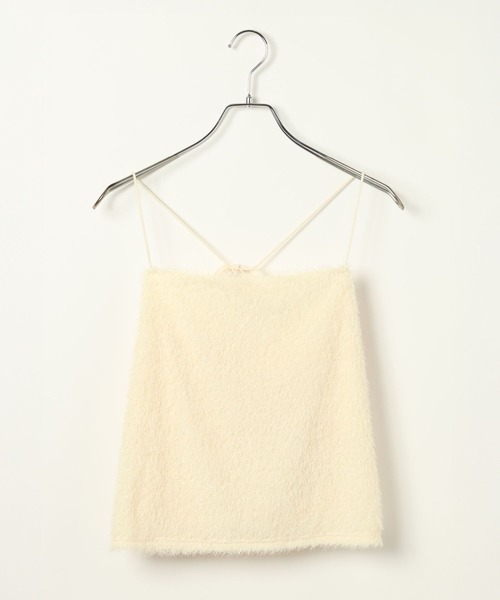 BAYFLOW（ベイフロー）の「[WEB限定]ラメシャギービスチェ（キャミソール・レディース・アイボリー/ブラック・FREE）」の15枚目の写真