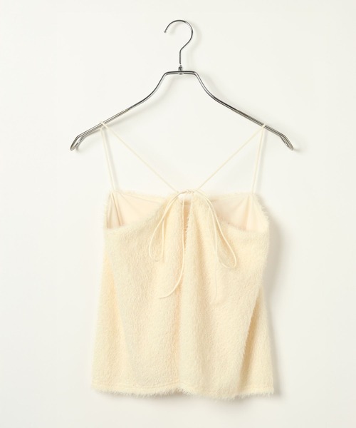 BAYFLOW（ベイフロー）の「[WEB限定]ラメシャギービスチェ（キャミソール・レディース・アイボリー/ブラック・FREE）」の16枚目の写真
