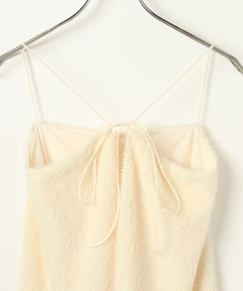 BAYFLOW（ベイフロー）の「[WEB限定]ラメシャギービスチェ（キャミソール・レディース・アイボリー/ブラック・FREE）」の20枚目の写真